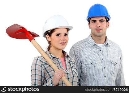 Construction crew