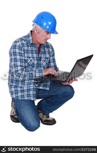 Construction foreman embracing technology
