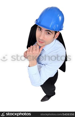 construction manager thinking