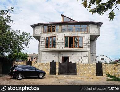 Construction of single-family house in Odessa, Ukraine