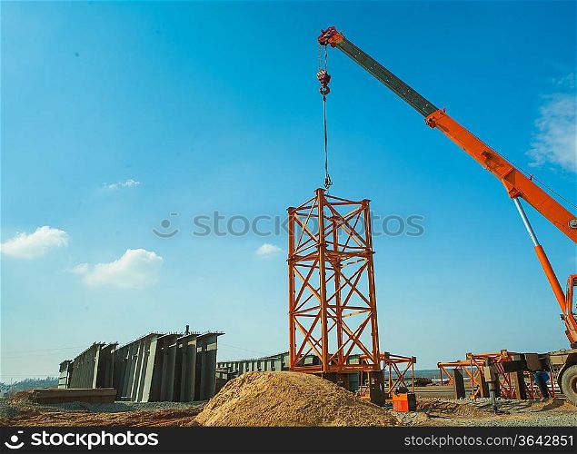 construction of steel tower