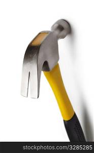 construction tool isolated on white background with soft shadow, selective focus