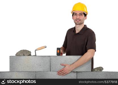 Construction worker at work