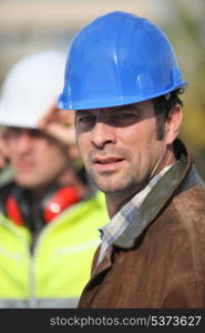 Construction worker on site