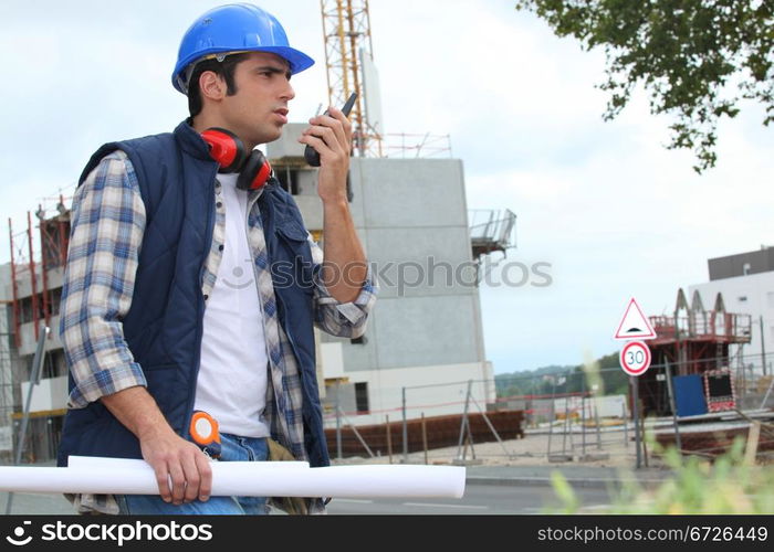 Construction worker on site