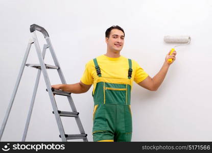 Construction worker working at the site