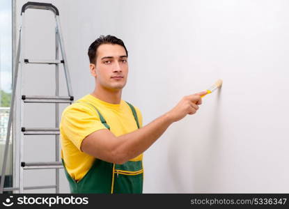 Construction worker working at the site