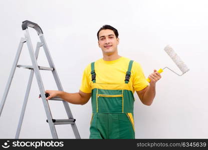 Construction worker working at the site