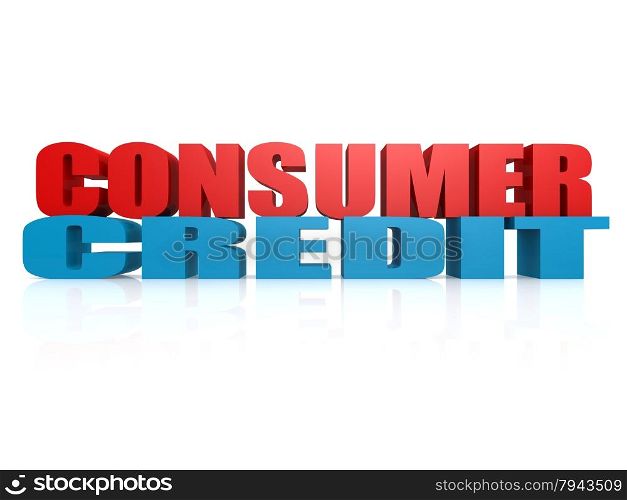 Consumer Credit image with hi-res rendered artwork that could be used for any graphic design.. Consumer Credit