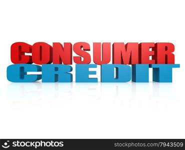Consumer Credit image with hi-res rendered artwork that could be used for any graphic design.. Consumer Credit