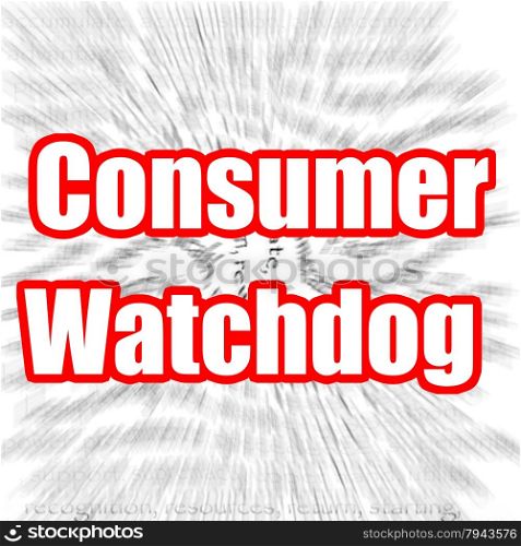 Consumer Watchdog image with hi-res rendered artwork that could be used for any graphic design.. Consumer Watchdog