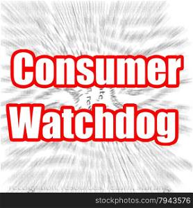 Consumer Watchdog image with hi-res rendered artwork that could be used for any graphic design.. Consumer Watchdog
