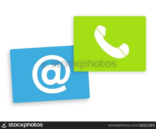 contact us colored fresh design icons