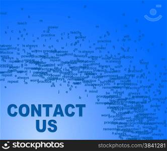 Contact Us Representing Send Message And Online