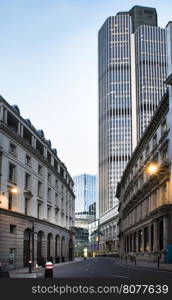 Contemporary Buildings in city of London