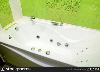 contemporary luxury bathtub with hydromassage
