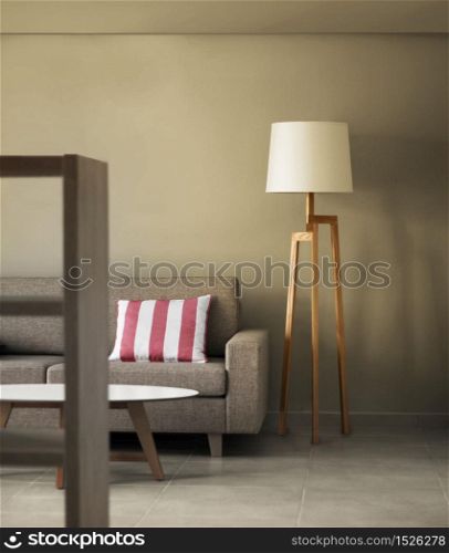 Contemporary modern home living room decoration concept. Modern home decoration concept