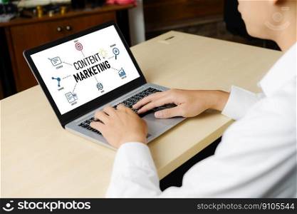 Content marketing for modish online business and e-commerce marketing strategy. Content marketing for modish online business and e-commerce