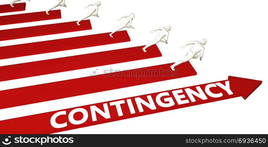 Contingency Information and Presentation Concept for Business. Contingency Information