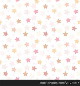Continuous cute pattern with stars in different tons. Vector for wallpaper, design, background, template.. Continuous cute pattern with stars in different tons. Vecto.