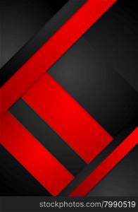 Contrast geometric abstract background. Contrast geometric abstract background. Red and black corporate design