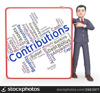 Contributions Word Meaning Volunteer Support And Contributors