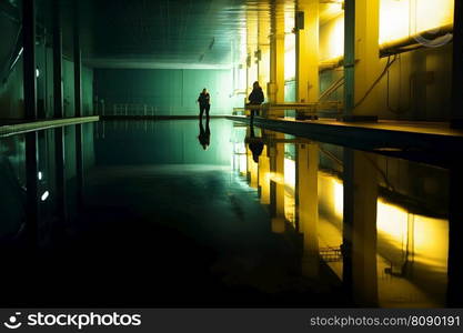 Control panel at a nuclear power plant. Neural network AI generated art. Control panel at a nuclear power plant. Neural network AI generated