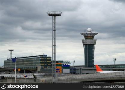 control tower in international airport. control tower