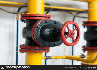 Control valve supplying gas to the industrial boiler.