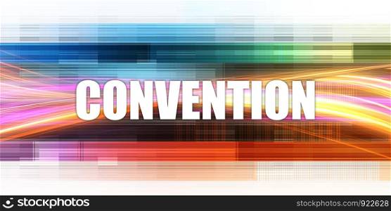 Convention Corporate Concept Exciting Presentation Slide Art. Convention Corporate Concept