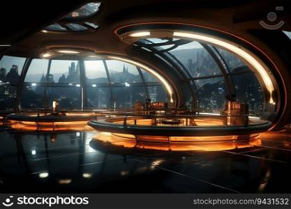 Convex surface, sci fi, cinematic, lighting, space, industrial,created by AI