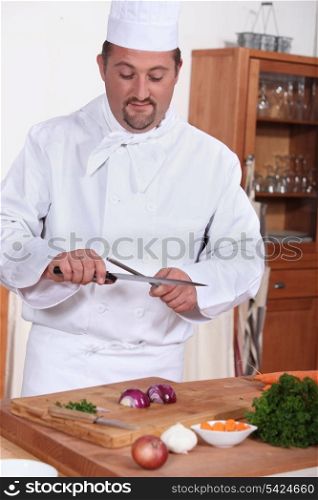 Cook in kitchen