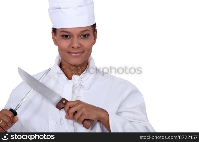 Cook sharpening knife