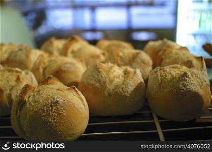 Cooked bread rolls