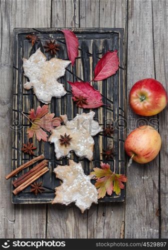 cookies and autumn apples