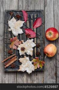 cookies and autumn apples