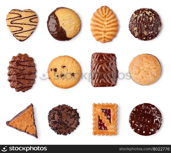Cookies collection. Cookies collection on a white background