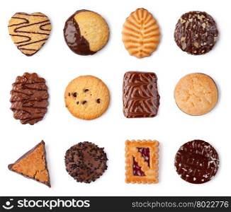 Cookies collection. Cookies collection on a white background
