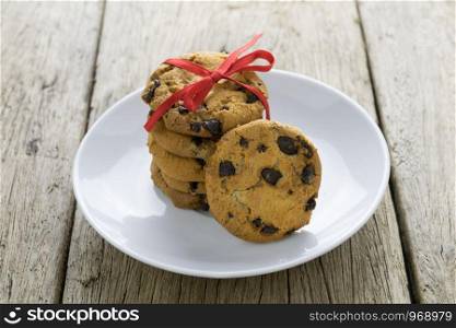 cookies on wooden table