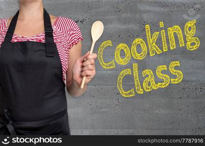 Cooking Class concept is shown by cook.. Cooking Class concept is shown by cook