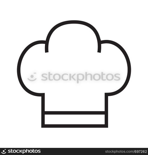 Cooking hat icon line on the white background illustration Chef hat vector cooking hat eps 10. Cooking hat icon line on the white background illustration Chef hat vector cooking hat