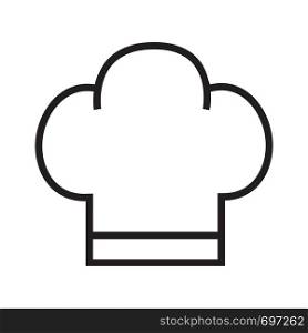 Cooking hat icon line on the white background illustration Chef hat vector cooking hat eps 10. Cooking hat icon line on the white background illustration Chef hat vector cooking hat