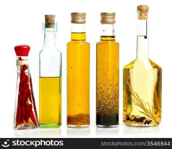 Cooking Oil Collection On White Background
