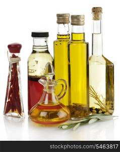 Cooking Oil Collection On White Background