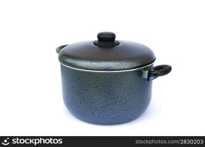 Cooking pot isolated on white background.