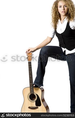Cool Girl and Guitar