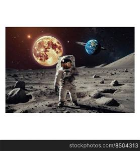 cool pictures of astronauts on the moon
