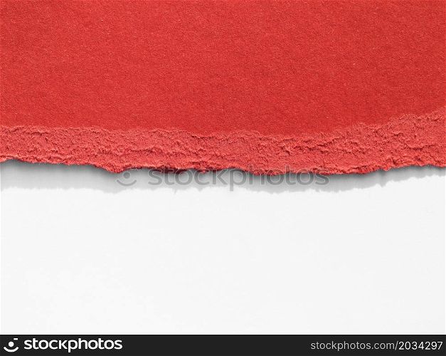 cool red paper tear
