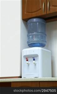 cooler with potable water at modern office