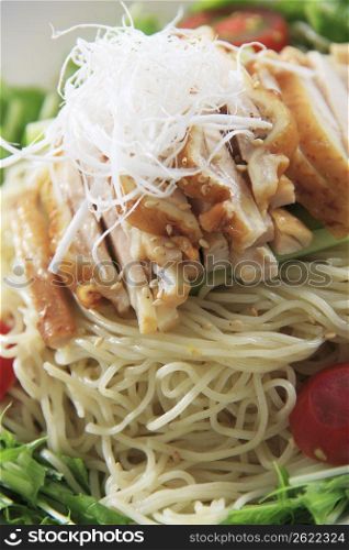Cooling Chinese noodles